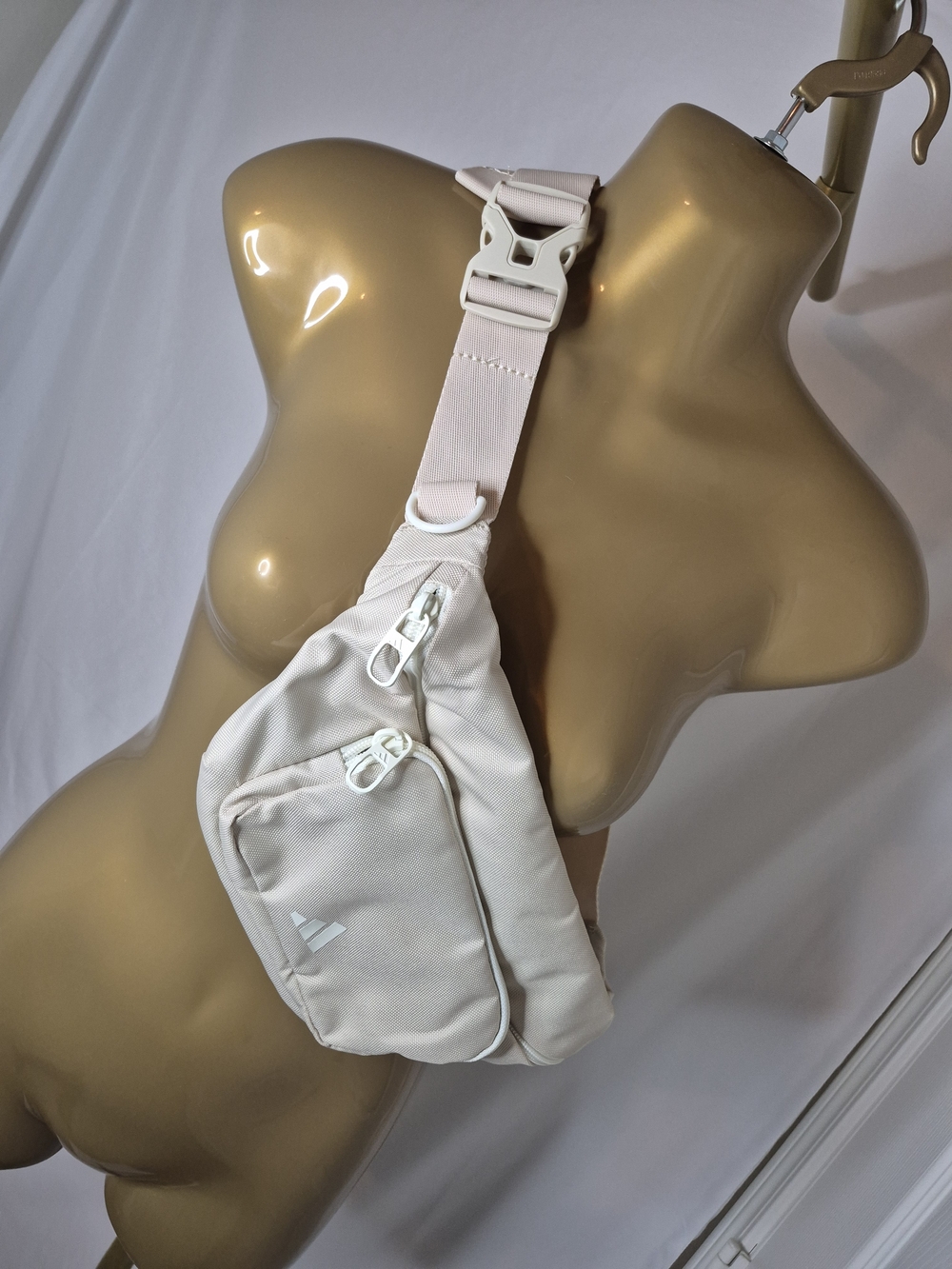 Adidas Beige Crossbody Sling Bag For Men & Women NWT